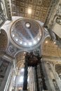 St. PeterÃ¢â¬â¢s Basilica interior in Rome